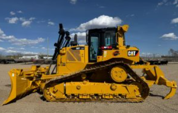 Heavy equipment at an industrial worksite