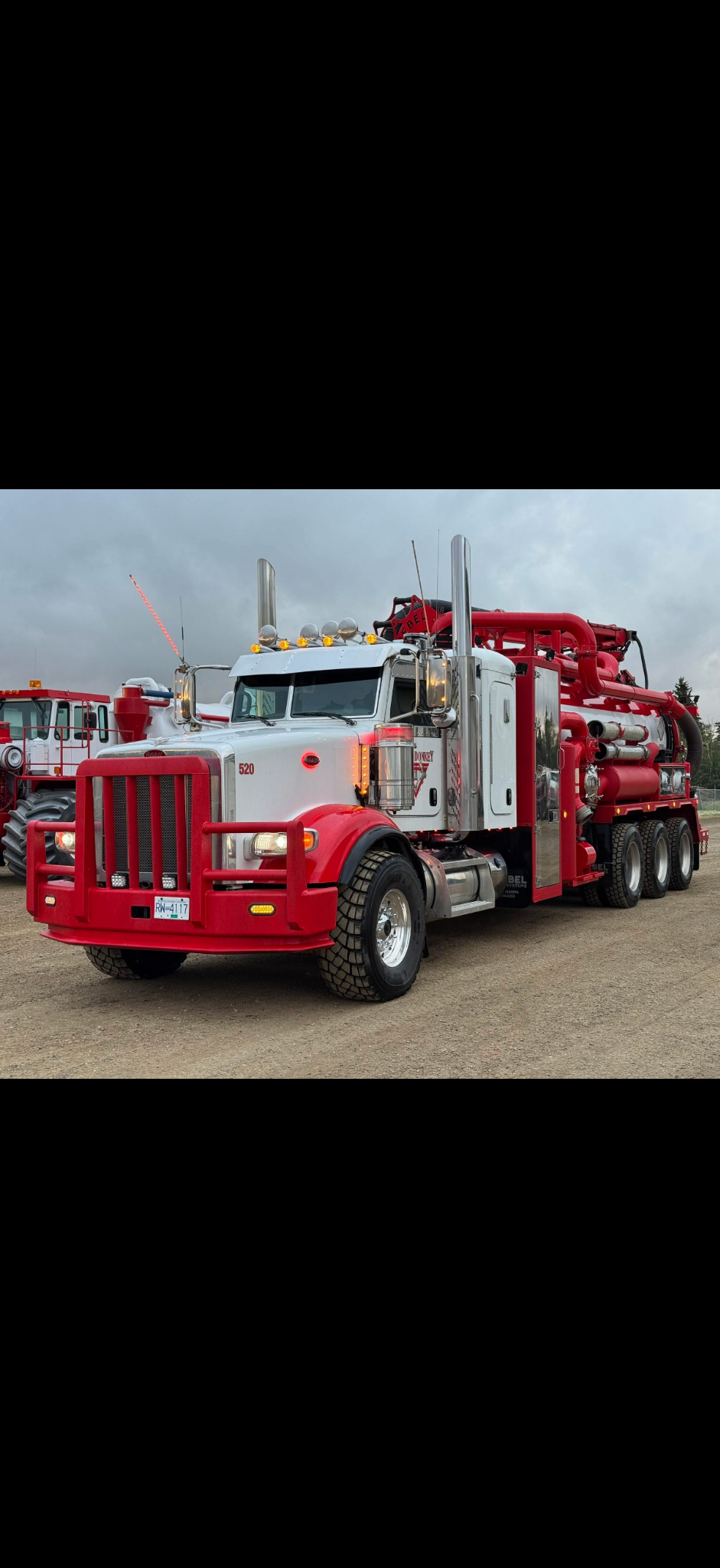 Commercial transport truck on the highway